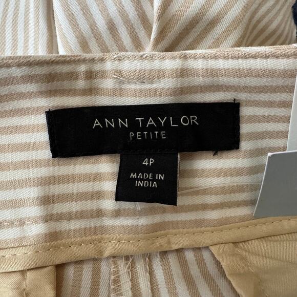 5 for $25| Ann Taylor Petite The Metro Striped Mid Rise Short Size 4 NWT - Picture 6 of 10